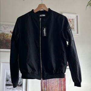 Zeagoo Black Bomber Jacket